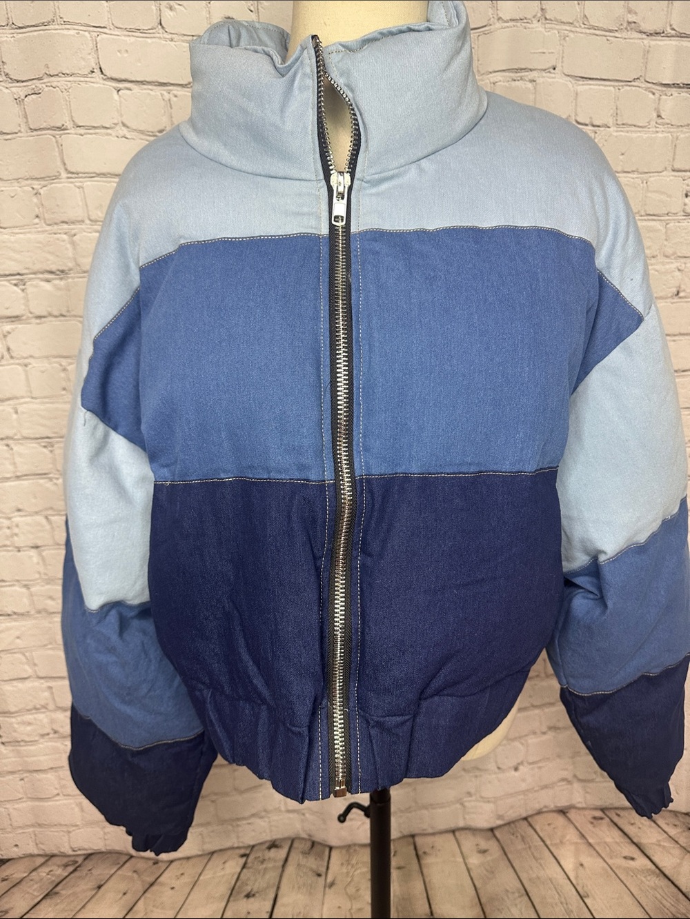 Fashion Nova Stay in Your Lane Puffer Jacket Size 2X NEW